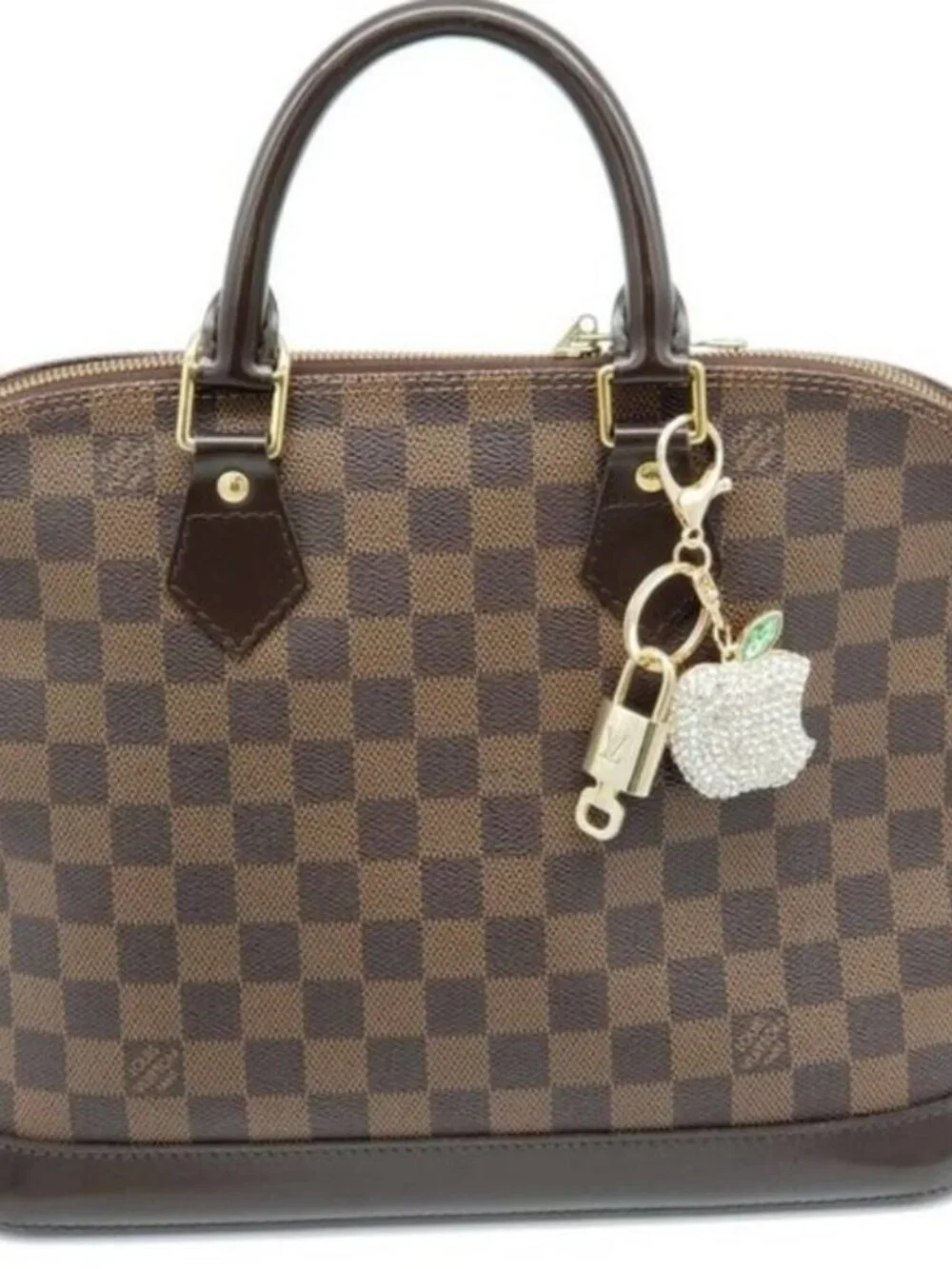 Louis Vuitton Authentic Gold Lock 🔒 Unbranded Apple Keychain Charm for Bags